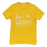 Thumbnail for Bee Happy T-Shirt Heather Yellow Gold XXL