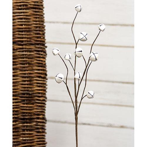 Medium White Jingle Bell Pick 19 - The Fox Decor