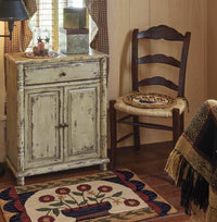 Flower Basket Hooked Chair Pad Park Designs - The Fox Decor