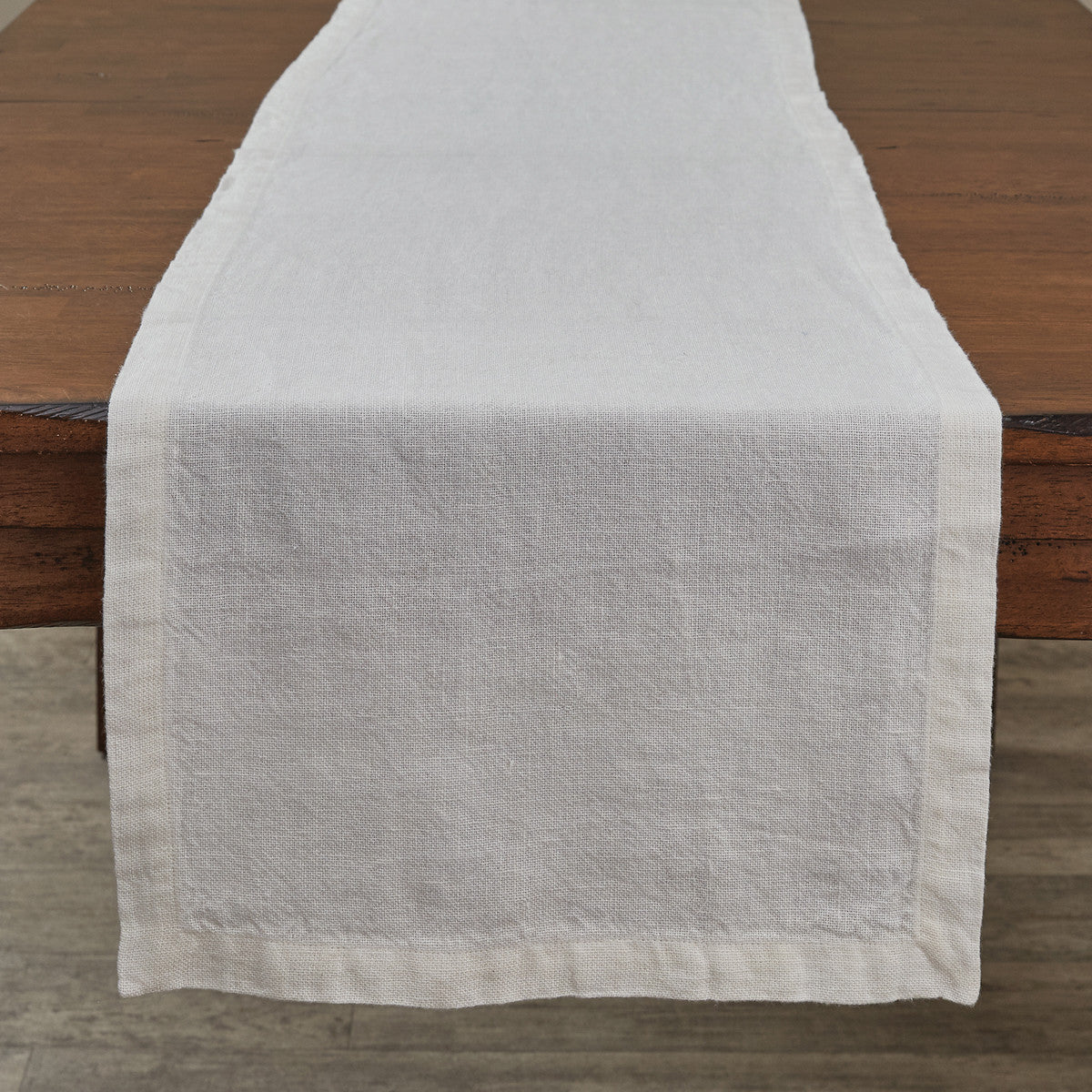 Bleach Linen Table Runner - 60"L Park Designs - The Fox Decor