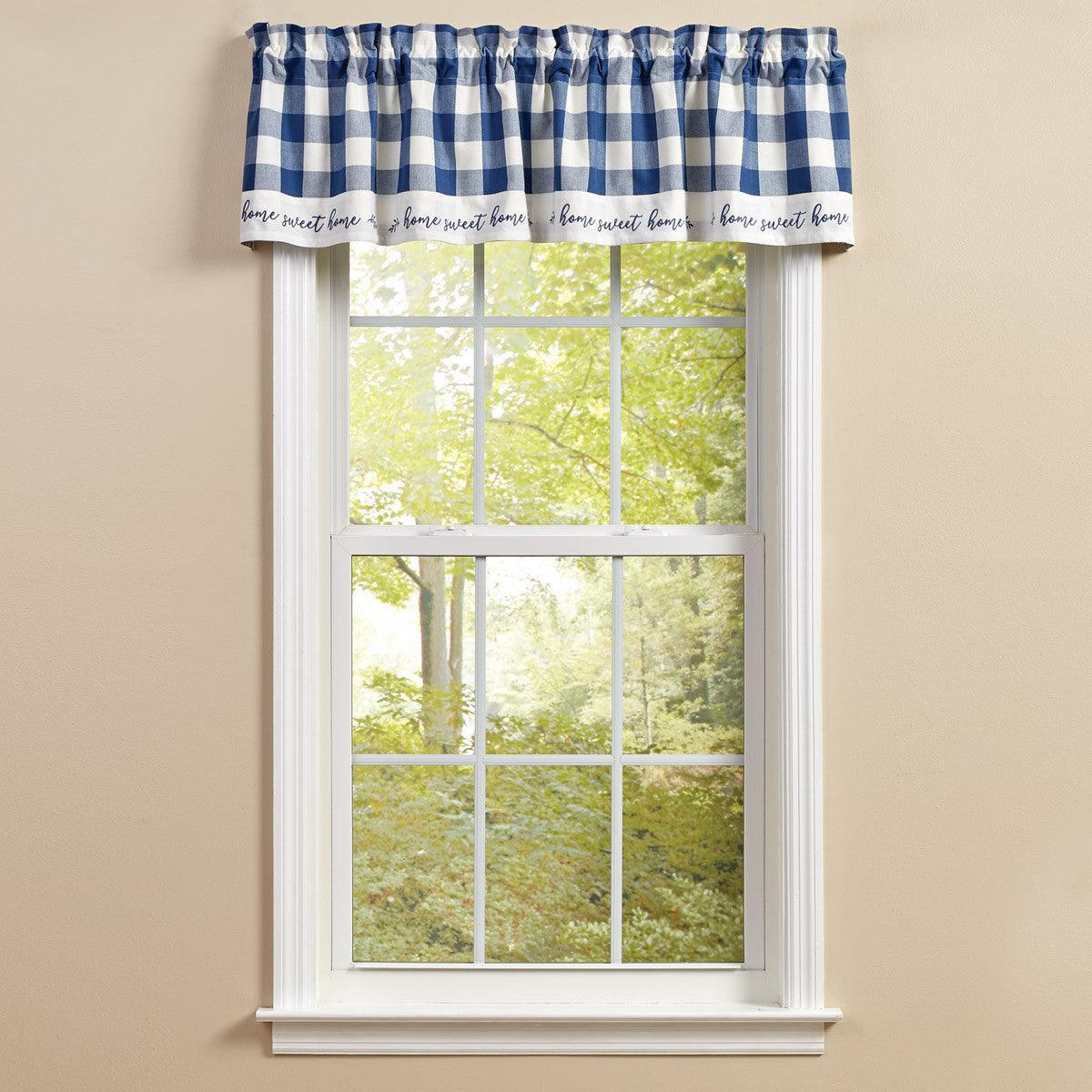 Wicklow Home Valance - Chine Blue 60x14 Park designs - The Fox Decor