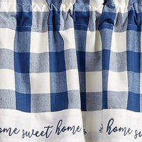 Wicklow Home Valance - Chine Blue 60x14 Park designs - The Fox Decor