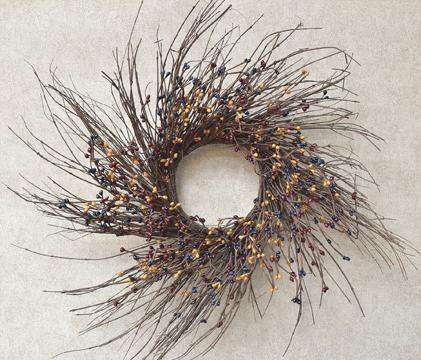 16" Colonial Pip/Twig Wreath - The Fox Decor