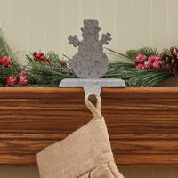 Snowman Stocking Hanger Galvinized - Park Designs - The Fox Decor