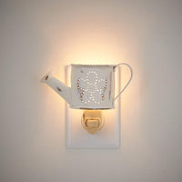 Watering Can Night Light - Distressed White Park Designs - The Fox Decor