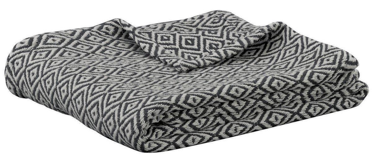 Charcoal/Natural Diamond Throw Park Designs - The Fox Decor