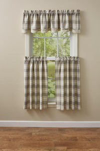Weathered Oak Valance - Lined Layered Park Designs - The Fox Decor