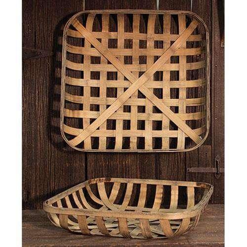 2/Set, Square Tobacco Baskets - The Fox Decor