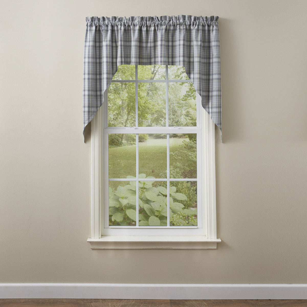 Hartwick Swags Gunmetal, Dove Gray & Tan 72"x36" Park Designs - The Fox Decor