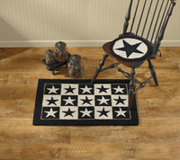 Black Star Hooked Rugs - Park Designs - The Fox Decor