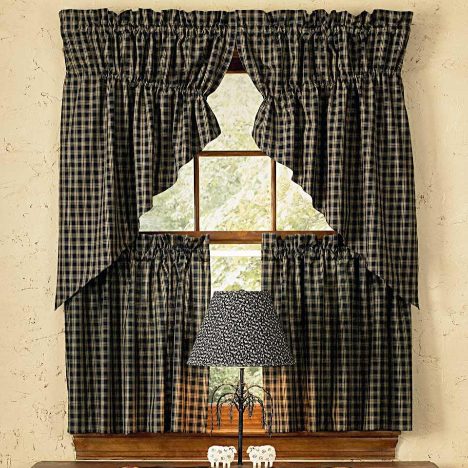 Sturbridge Black Prairie Gathered Swags Park Designs - The Fox Decor