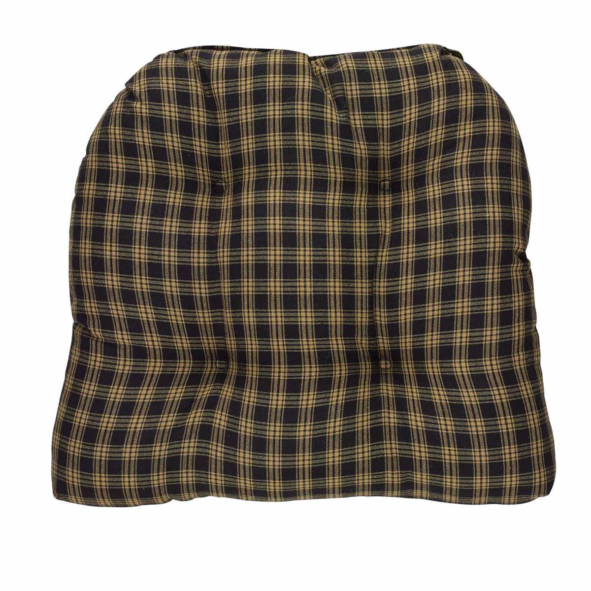 Black Sturbridge Chair Pad Park Designs - The Fox Decor