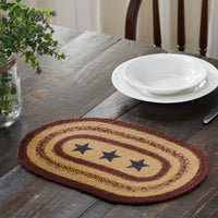 Thumbnail for Potomac Jute Braided Placemat Stencil Stars 10
