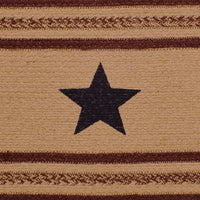 Potomac Jute Braided Table Runner Stencil Stars 13
