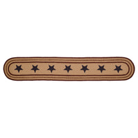 Potomac Jute Braided Table Runner Stencil Stars 13
