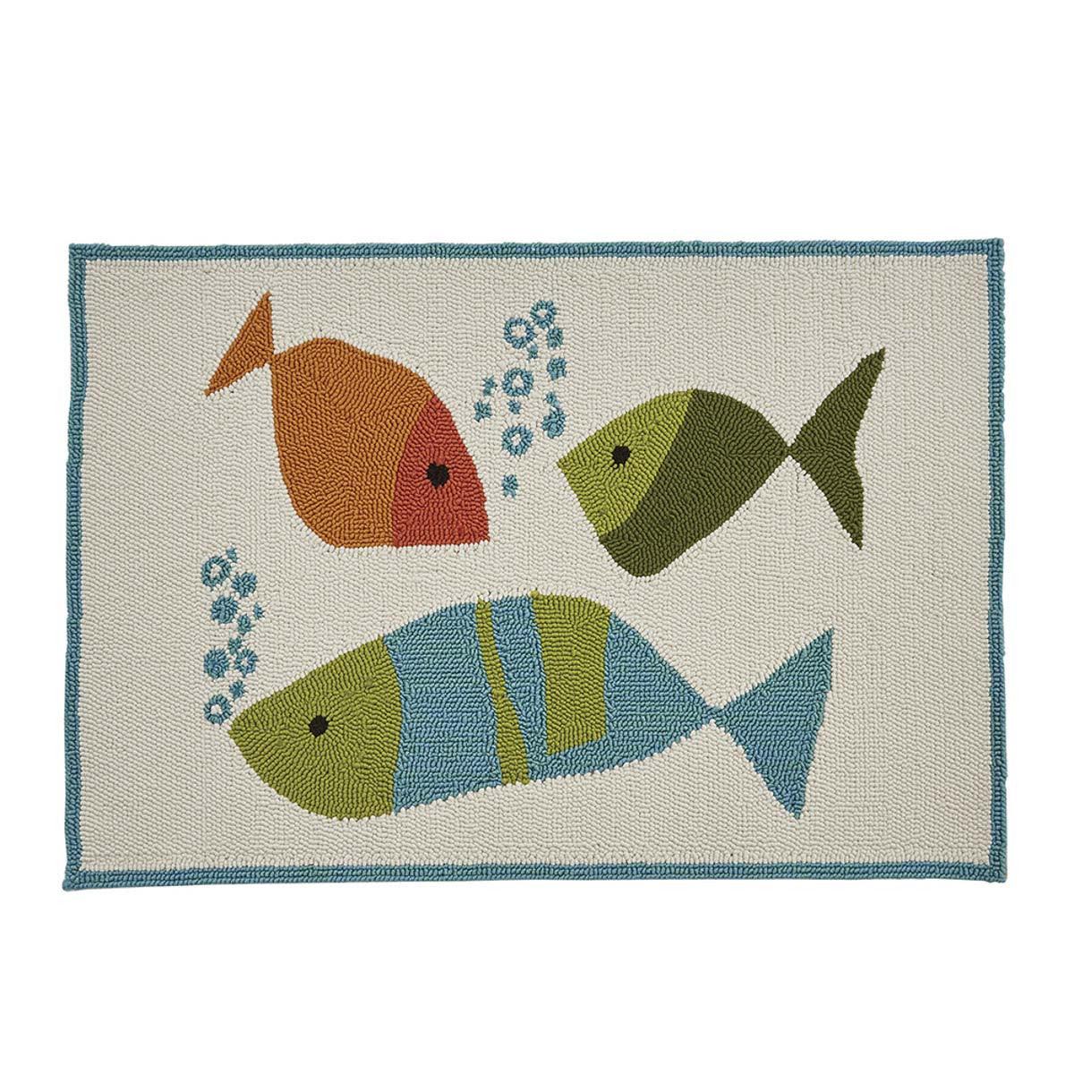Fabulous Fish Hooked Rug - 2' x 3' Park Designs - The Fox Decor