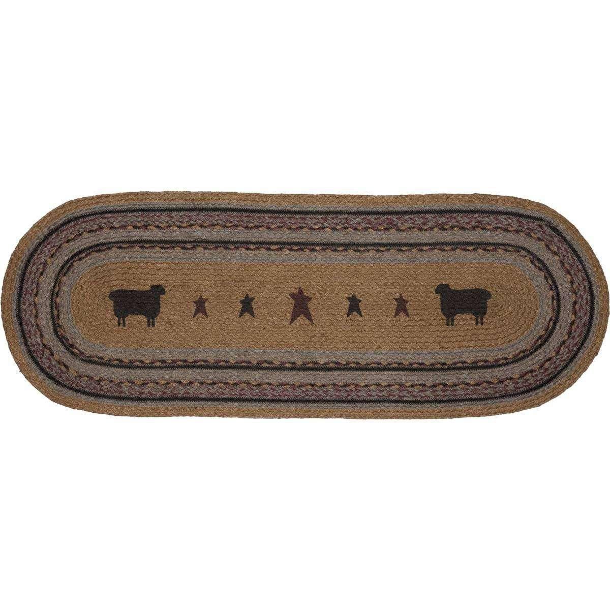 Heritage Farms Sheep Jute Braided Table Runner - The Fox Decor