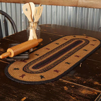 Heritage Farms Star Jute Braided Table Runner - The Fox Decor