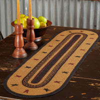 Heritage Farms Star Jute Braided Table Runner - The Fox Decor