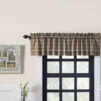 Thumbnail for Sawyer Mill Charcoal Plaid Valance Curtain VHC Brands - The Fox Decor