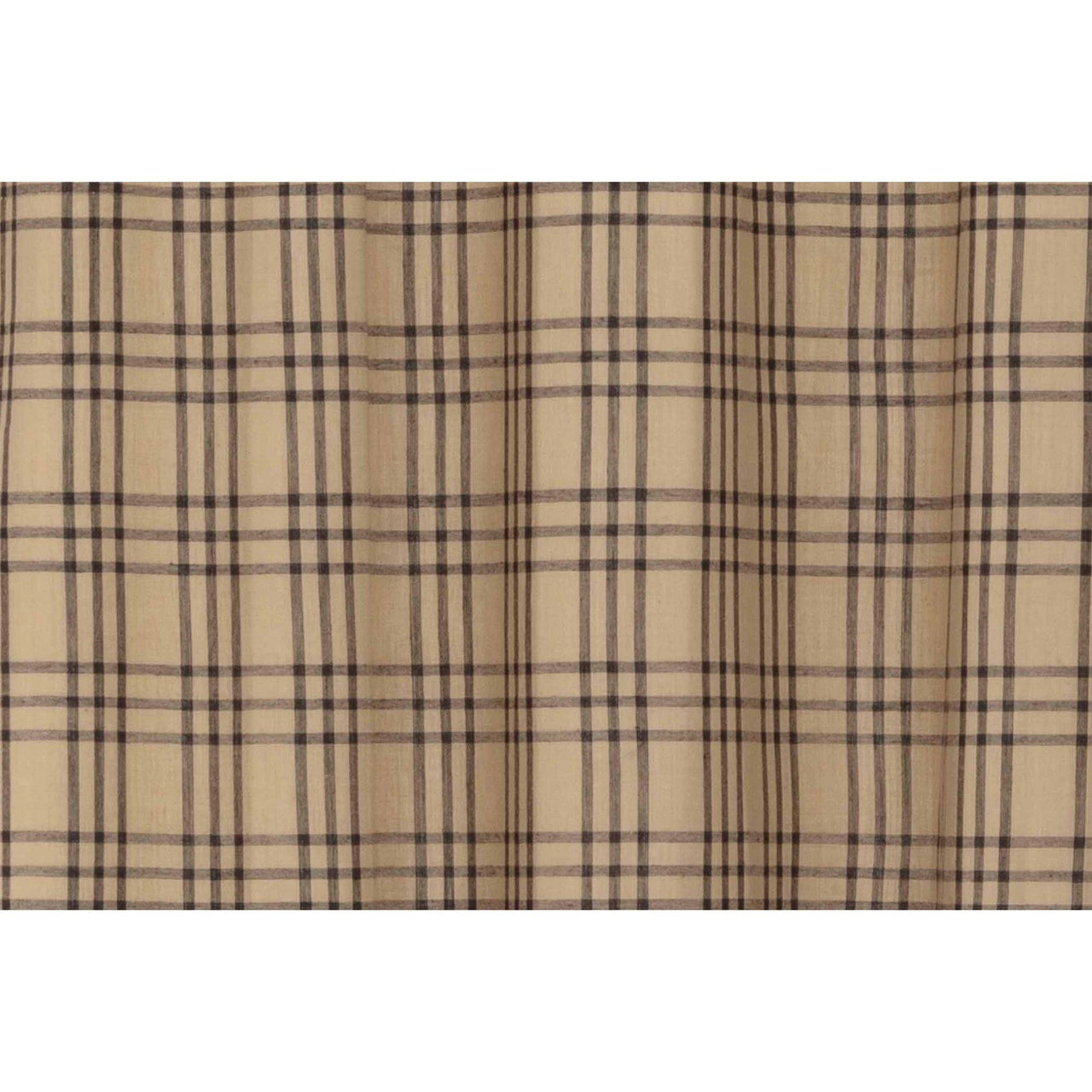 Sawyer Mill Charcoal Plaid Tier Curtain Set VHC Brands - The Fox Decor