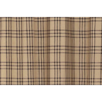 Sawyer Mill Charcoal Plaid Tier Curtain Set VHC Brands - The Fox Decor
