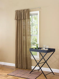 Courtland Valance Unlined Panel - Taupe 84