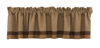 Shades Of Brown Valance - Border Park designs - The Fox Decor
