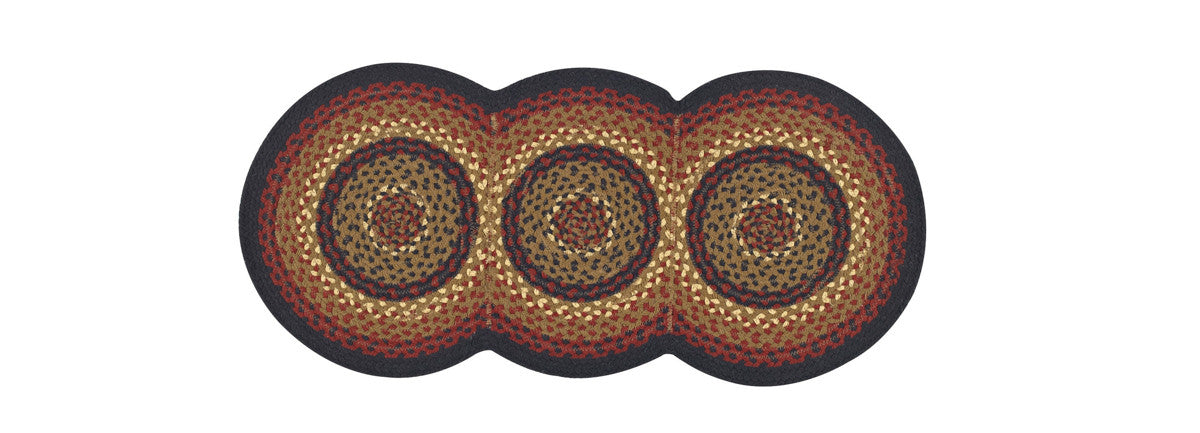 Folk Art Braided Table Runner - 34"L Park Designs - The Fox Decor