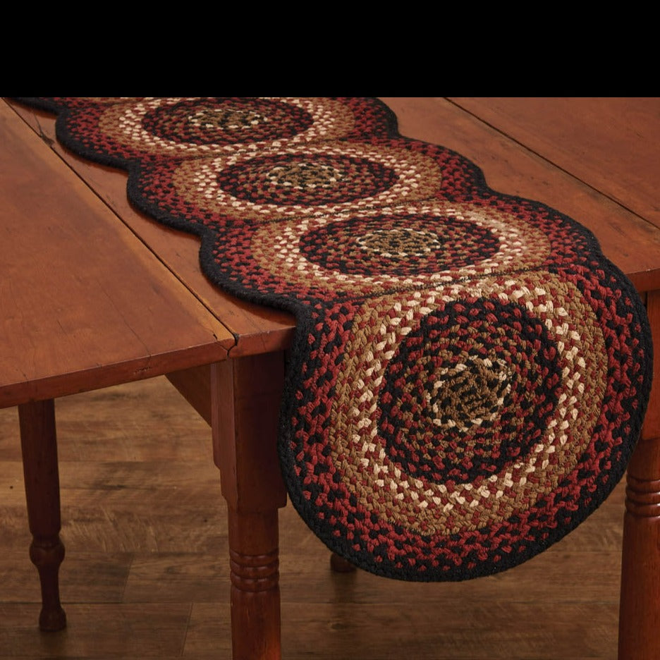 Folk Art Braided Table Runner - 54"L Park Designs - The Fox Decor