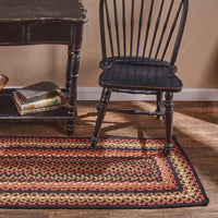 Folk Art Braided Rectangle Rug Runner 2X6 Park Designs - The Fox Decor