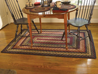 Folk Art Braided Rugs - Rectangle Park Designs - The Fox Decor