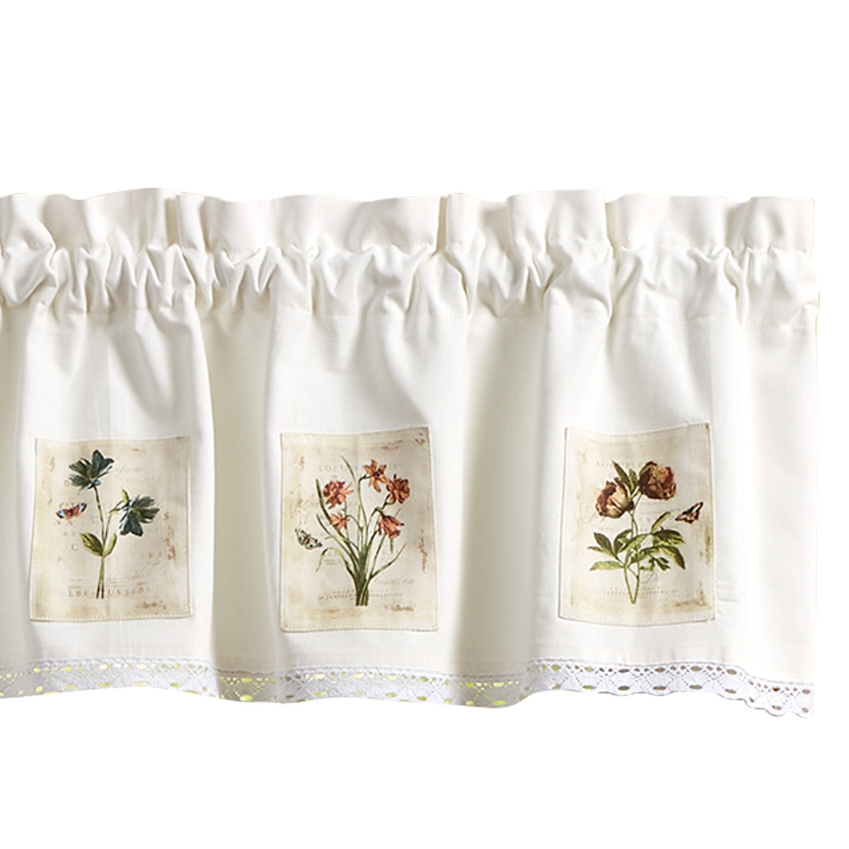 Antiquarian Blooms Patch Valance 14" L - Park designs - The Fox Decor