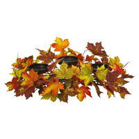 Thumbnail for Maple Leaf Artificial Arrangement Candelabrum
