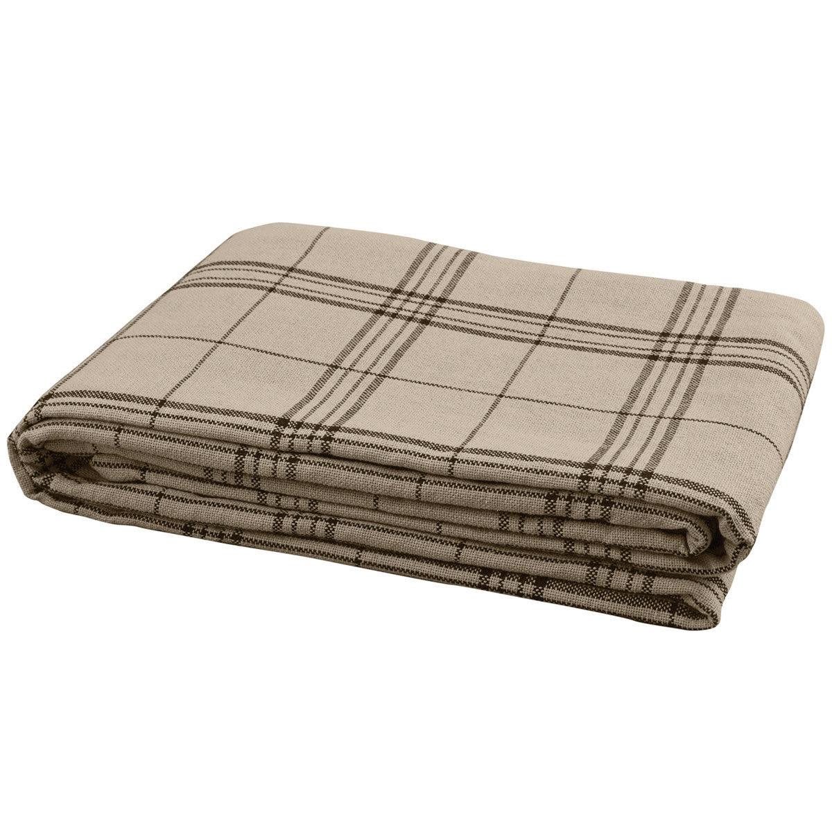 Fieldstone Plaid Queen Bedspread - Black 94x108 - Park Designs - The Fox Decor