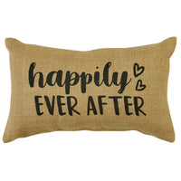 Thumbnail for Happily Ever After Sentiment Pillow - 7x12 Park Designs