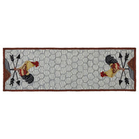 Break Of Day Rooster Hooked Rug Runner 2' x 6' - Park Designs - The Fox Decor