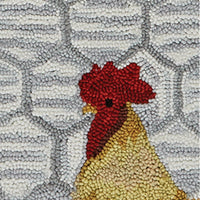 Break Of Day Rooster Hooked Rug Runner 2' x 6' - Park Designs - The Fox Decor