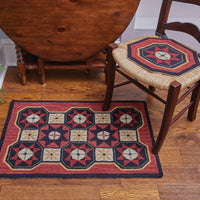 Folk Star Hooked Chair Pad Park Designs - The Fox Decor