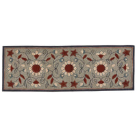 Gray Floral Hooked Rugs - Park Designs - The Fox Decor