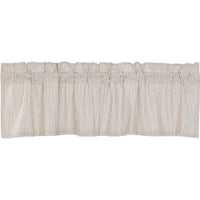 Hatteras Seersucker Blue Ticking Stripe Valance Curtain 16x60 VHC Brands - The Fox Decor