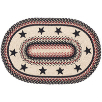 Colonial Star Jute Braided Rug Oval 20