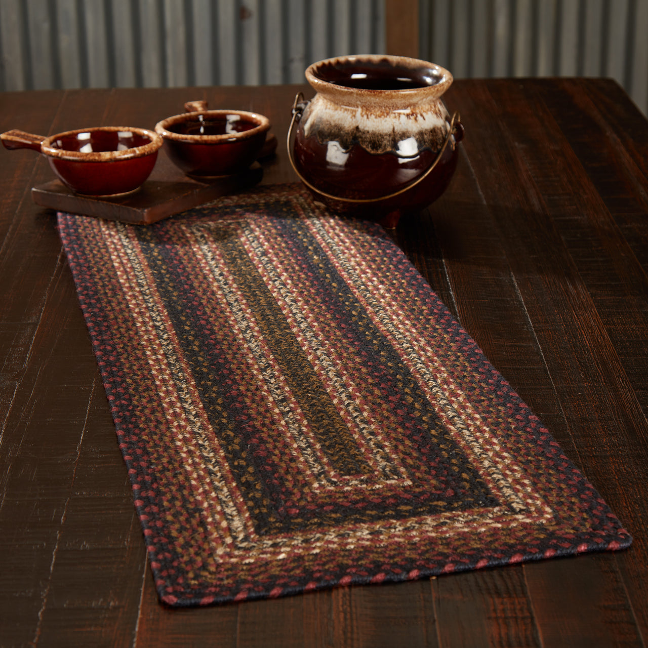 Beckham Jute Braided Rect Runner 13"x36" VHC Brands - The Fox Decor