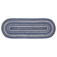 Great Falls Blue Jute Braided Oval Runner 13