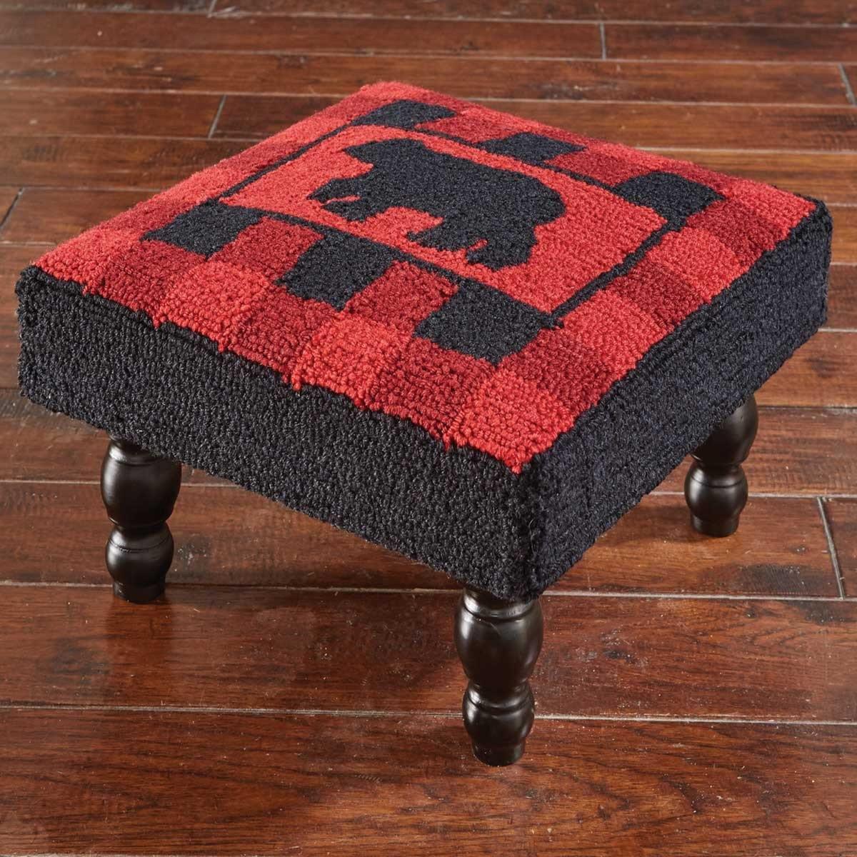Buffalo Check Bear Stool Park Designs - The Fox Decor
