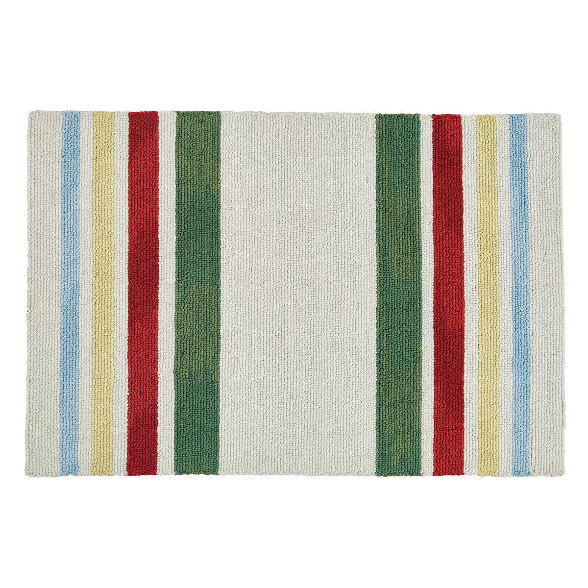 Camp Stripe Hooked Rug 2' x 3' - Park Designs - The Fox Decor