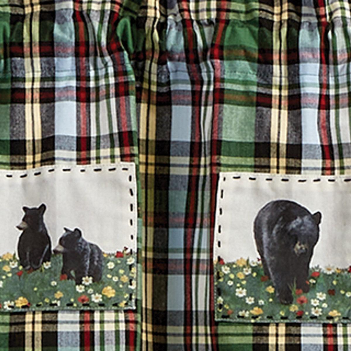 Happy Trails Bear Patch Valance - Park designs - The Fox Decor