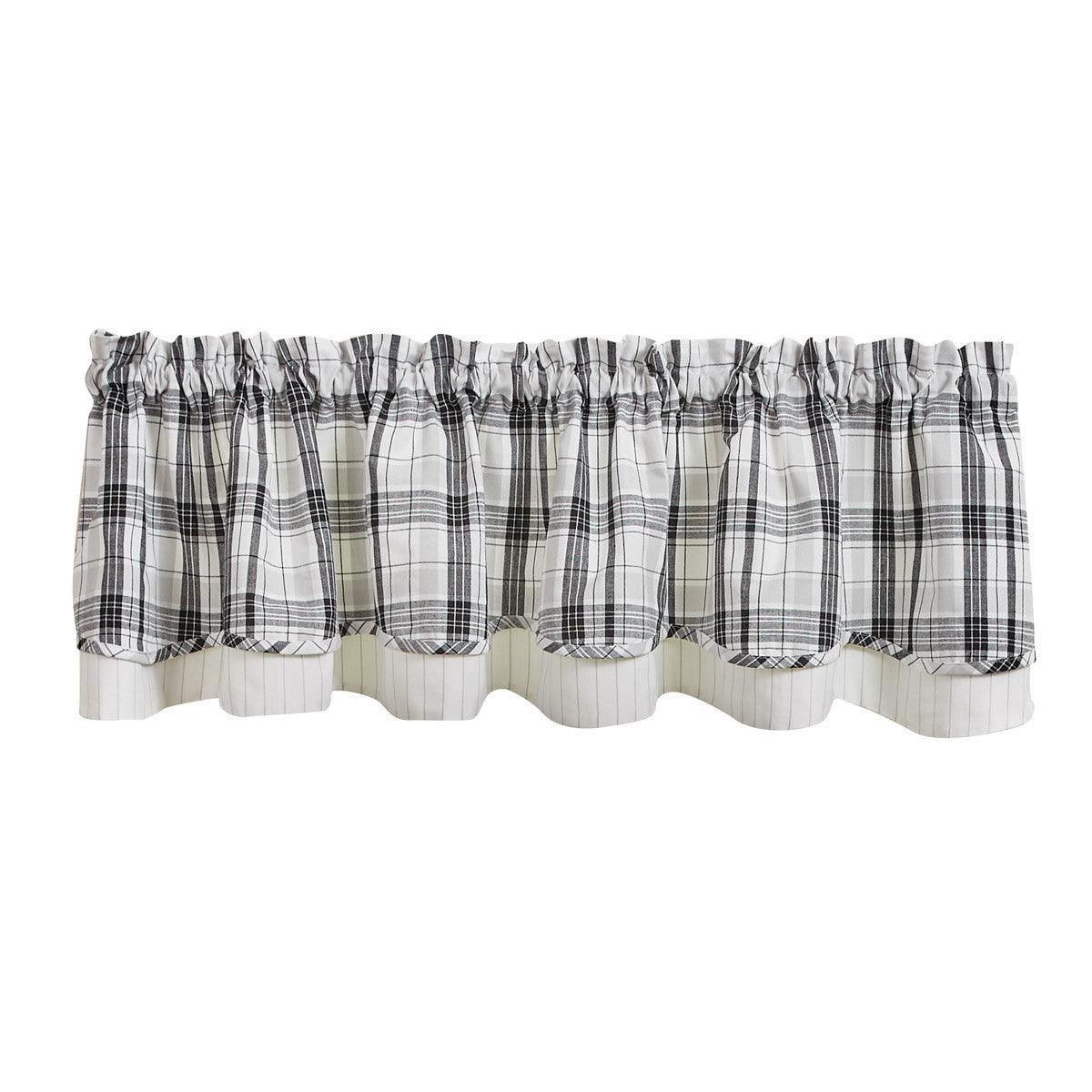 Refined Rustic Valance - Lined Layered 72x16 Park designs - The Fox Decor