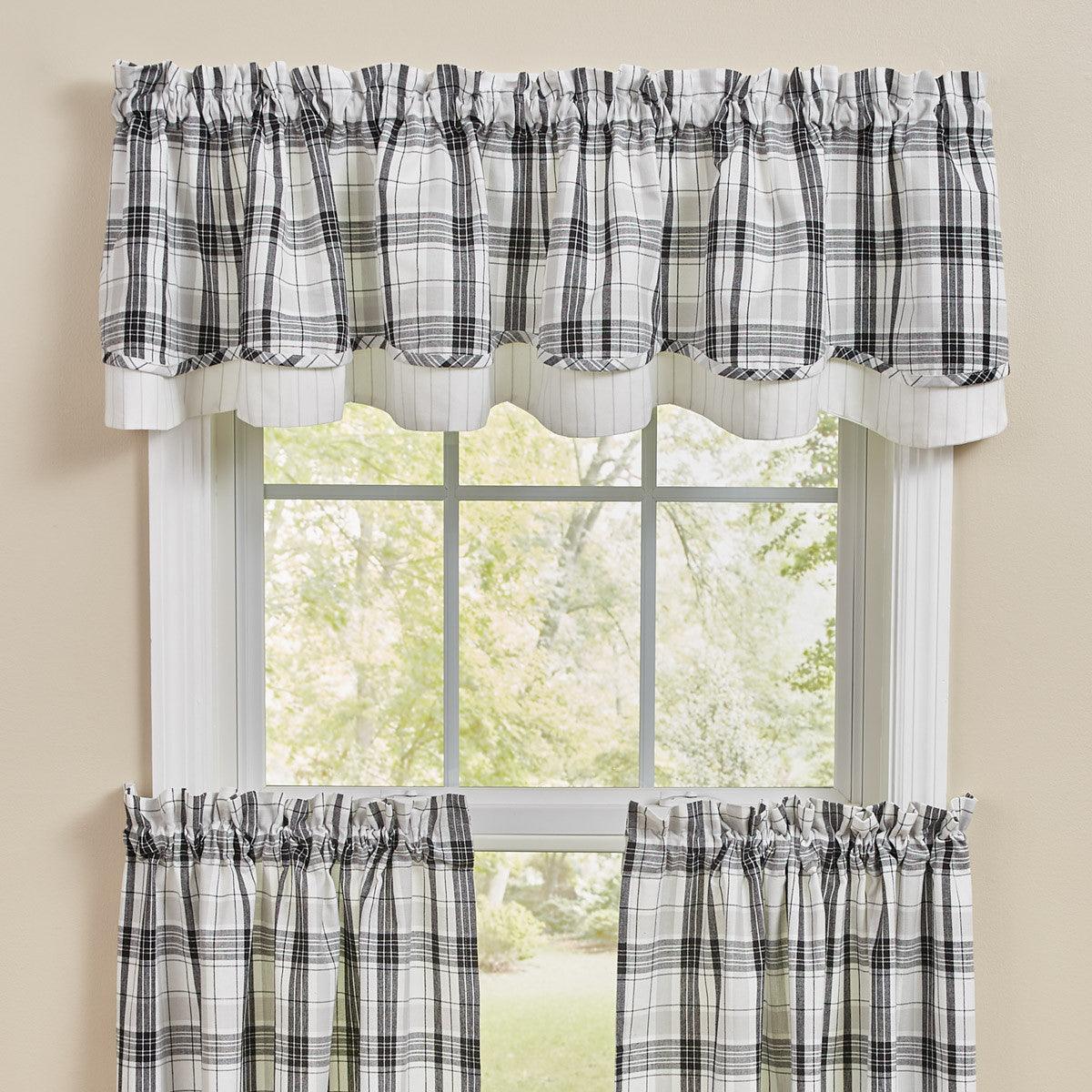 Refined Rustic Valance - Lined Layered 72x16 Park designs - The Fox Decor