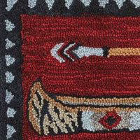 Wilderness Canoe Hooked Chair Pad Park Designs - The Fox Decor